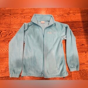 Columbia Sportswear Company Teal Fleece Full Zip Jacket Women's Size Medium